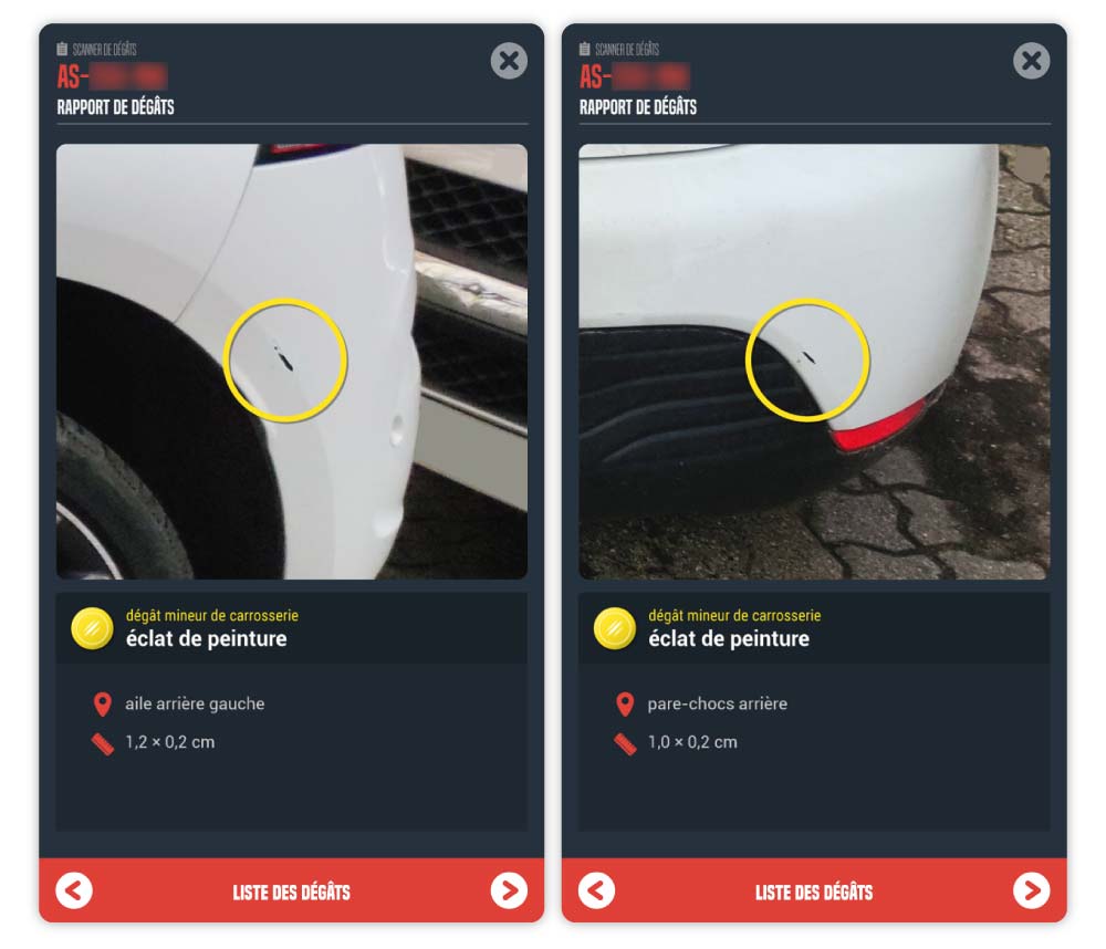 img screen mycarlab scanner de degats photos rapport degats