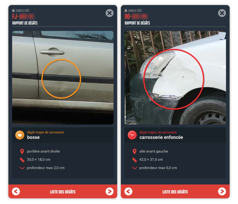 img screen mycarlab damage scanner car damages report