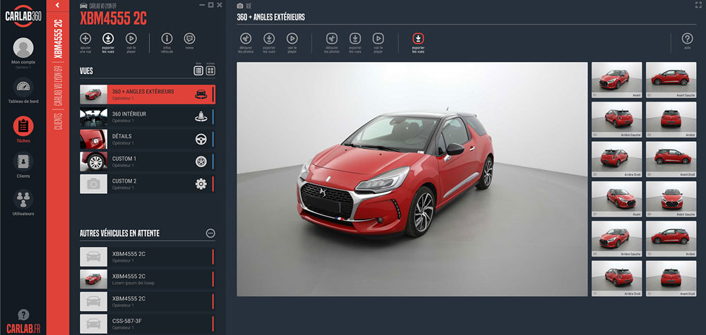 img screen carlab carlab360 photographie voiture studio photo automatisation
